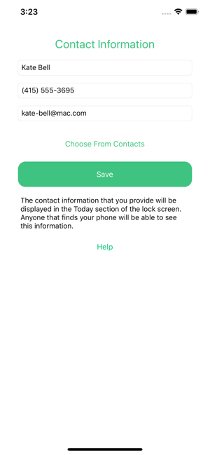 ‎Contact If Found Screenshot
